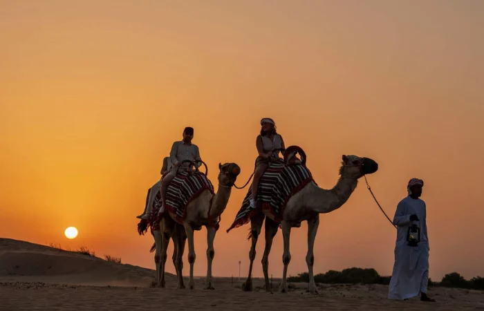 Dune bashing in 4x4 during evening desert safari Dubai