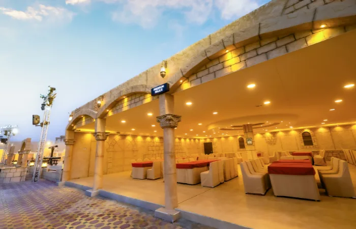 Luxury gourmet BBQ dinner during premium desert safari Dubai